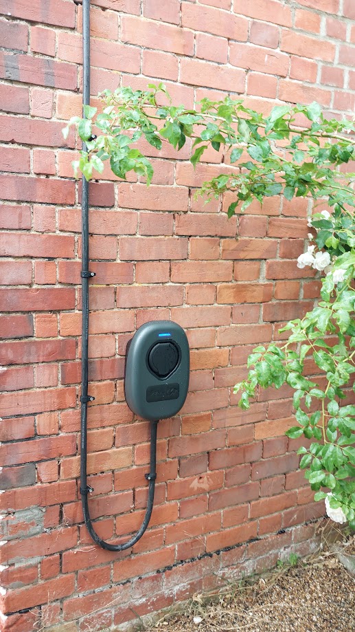 Replacement EV charging unit fitted locally.